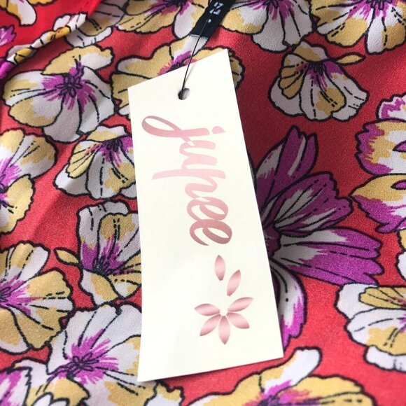 Jupee Red/Purple/Yellow Floral Covering. NWT - Picture 11 of 13